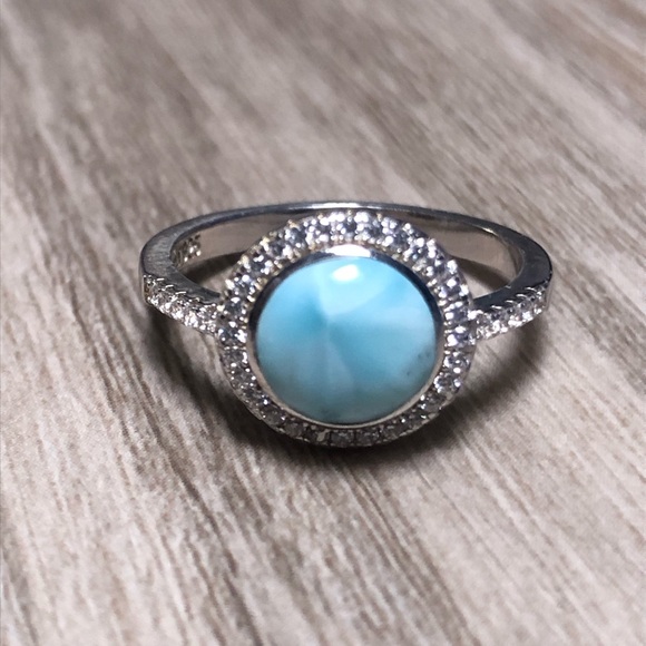 Larimar Sterling Silver Ring - Picture 9 of 12